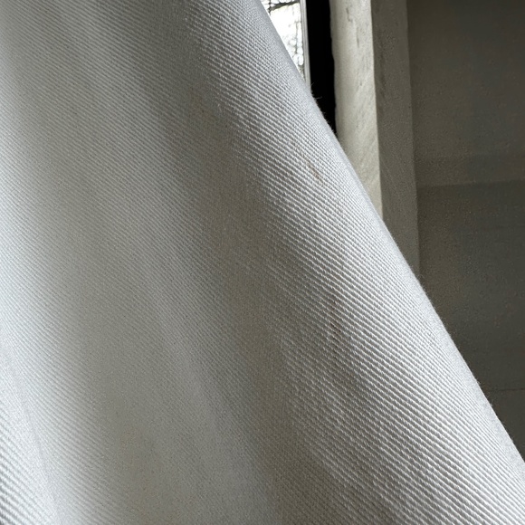 MATTHEW ADAMS DOLAN WHITE OVERSIZED DENIM JACKED DRESS WORN BY RIHANNA 90s STYLE - Picture 11 of 16